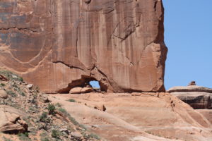 In another 100 million years, this arch may look like Delicate Arch, Arches National Park